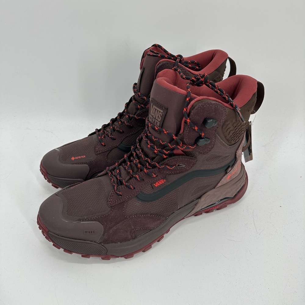 Vans Mens size 12 Crestline Gore Tex MTE Hiking Boots Chocolate Bitter Brown